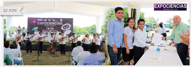 SE LLEVÓ A CABO LA CLAUSURA DE EXPOCIENCIAS VERACRUZ SUR 2018.