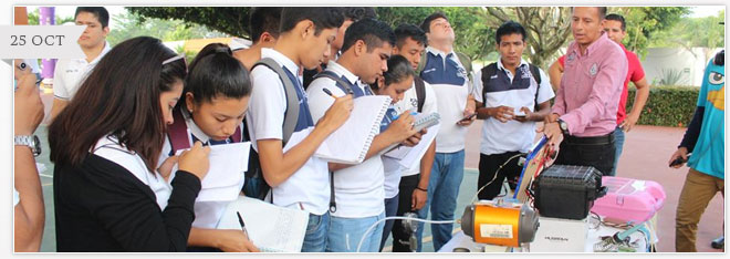 VISITA DE ALUMNOS DEL CBTIS 113 DE LAS CHOAPAS AL TECNOLÓGICO.