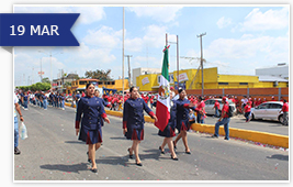 Participación del ITSCH en desfile conmemorativo a un aniversario más de la Expropiación Petrolera