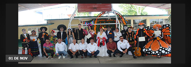 CONCURSO DE CATRINAS Y CATRINES EN LA UNIDAD ACADÉMICA ZARAGOZA
