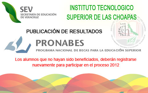 Publicacion de Resultados PRONABES Veracruz 2011-2012