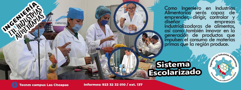 Ingeniería en Industrias Alimentarias.